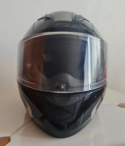 Capacete LS2 FF320 Stream velvet preto/cinza. Em ótimo estado!