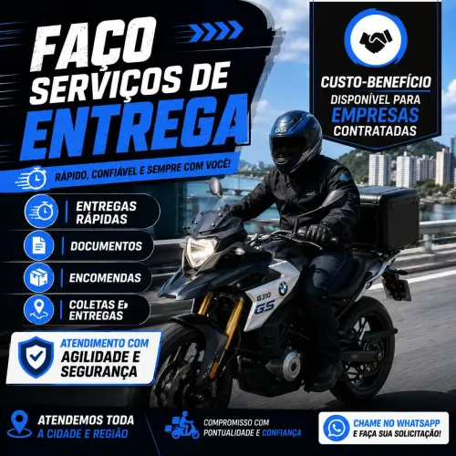 Faço serviço de entrega
