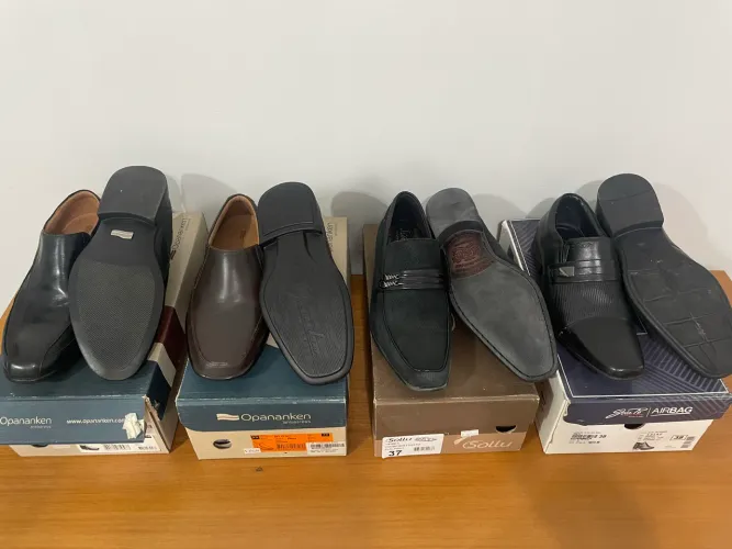 PROMOÇÃO - Lote 5 Sapatos Sociais opananken e scatamacchia + Sapatenis ferracini + Brinde