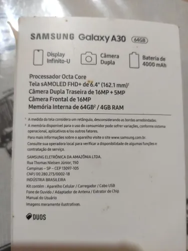 Smartphone Samsung A30 64GB