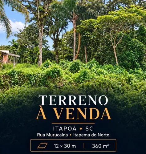 Vende-se terreno em Itapoá,1km da praia terreno de posse ,com contrato em cartório .