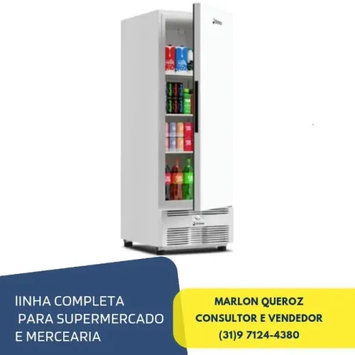 Congelador Vertical Porta Cega 560L Imbera