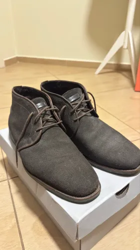 Bota Masculina Richards em Camurça Legitima - Café / Marrom Escuro