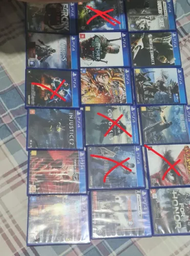 Lote 12 jogos de Playstation 4 mídia física