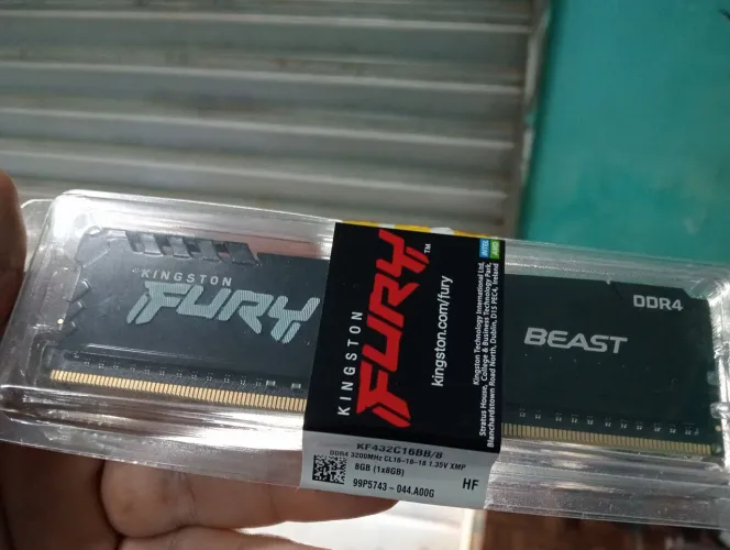 MEMÓRIA DDR4 8GB 3200MHZ NOVA NUNCA USADA