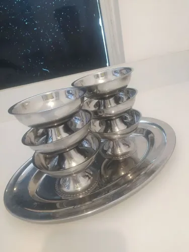 Taças de sobremesa Tramontina Inox