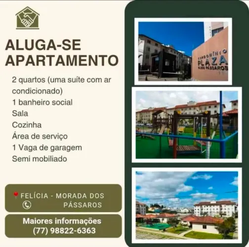 Alugo Apartamento bairro Felícia