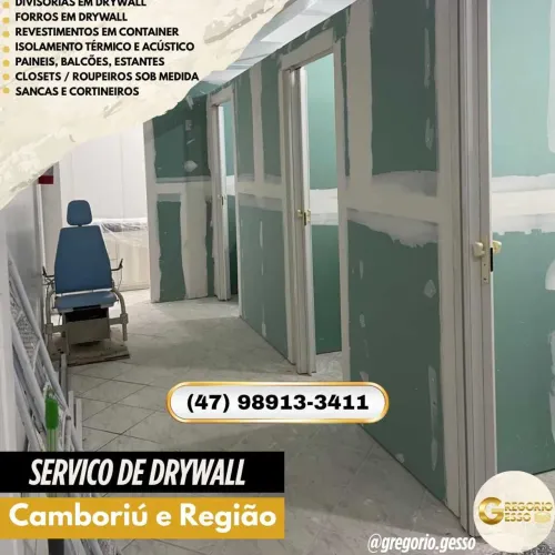 Drywall para Divisão de Ambientes