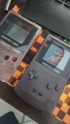 Game Boy Color Roxo + carcaça atomic purple (gameboy)