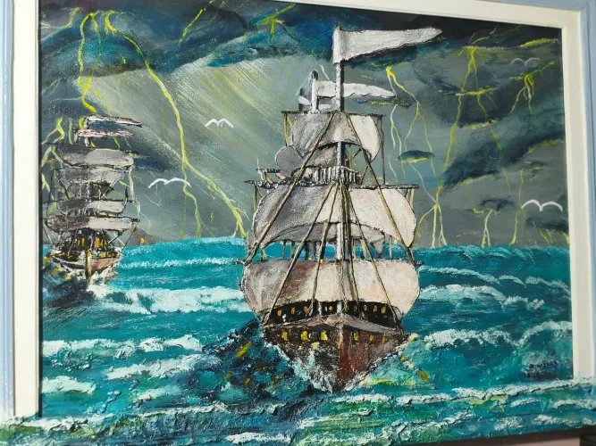 Quadro Artístico Feito à Mão | Peça Única Premium | Artesanato Exclusivo