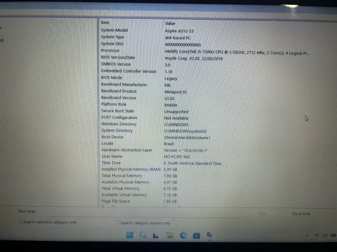 Acer Aspire 3 A315-53-52ZZ