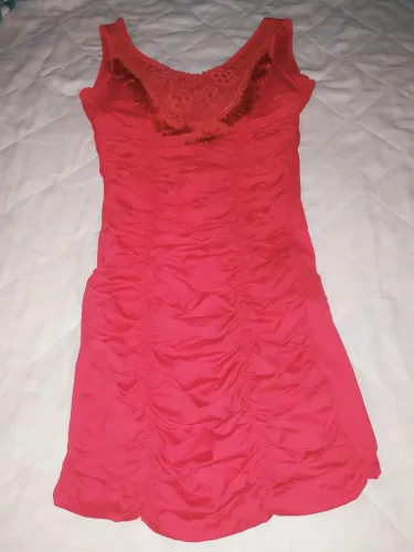 Vestido vermelho curto de balada costas nuas - 38