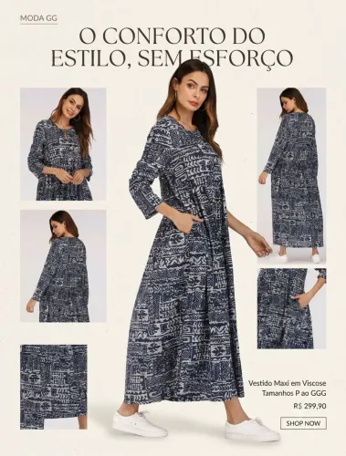 Vestido Longo Esmoquim
