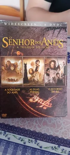 Box dvd Senhor dos Anéis e Lost 