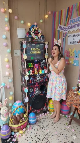 Karaokê com jukebox Fliperama Totó 