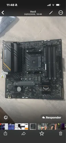 Placa Mãe Asus TUF Gaming A520M-Plus II - Nova (Nunca Usada) na Caixa!