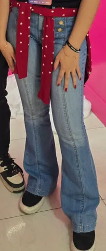 Calça Jeans Flare Lavagem Clara 38