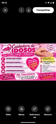 Acompanhante hospitalar/Cuidadora de idoso 