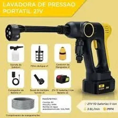 Lacrado Lavadora de pressão portátil 21V BOM VINK BOM-7006