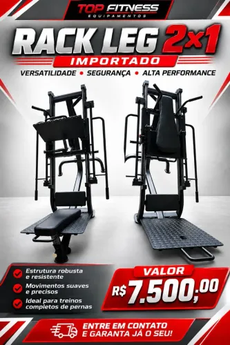 Leg Press 45° com rack importado 