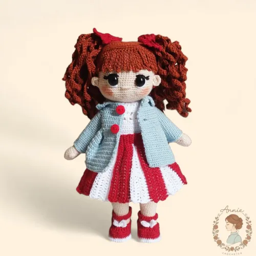 Boneca de Crochê Enola em Amigurumi