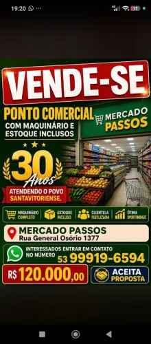 Venda de chave: Mercado Passos
