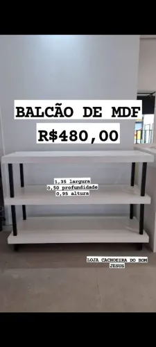 BALCÃO DE MDF 