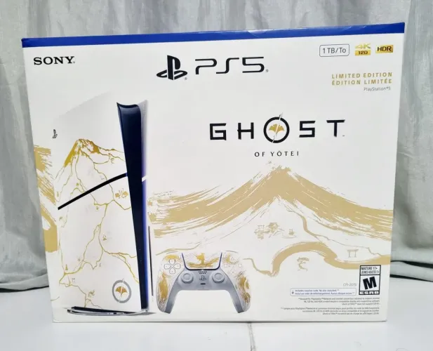 Playstation 5 edição limitada ouro ghost