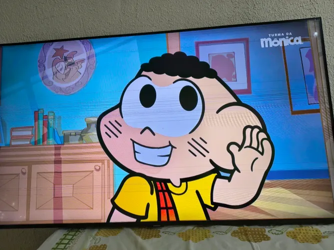Tv Samsung 50 polegadas, com linhas na tela .