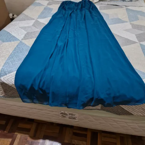 Vestido longo tomara que caia verde tamanho M