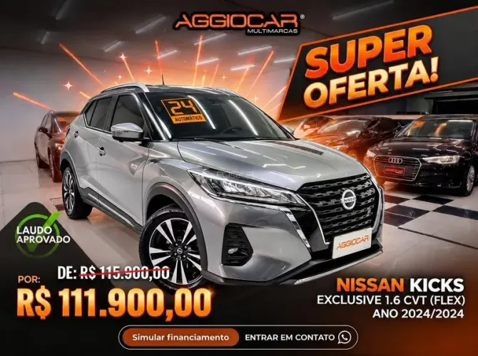 Nissan Kicks Exclusive 1.6 16V Flex AUT 2024