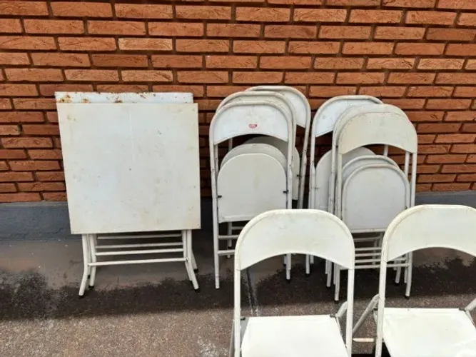 Joga de cadeira de mesa e cadeira de bar