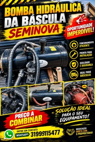 RESERVATÓRIO E BOMBA HIDRÁULICA DA BÁSCULA! ?