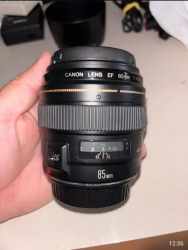 Lente canon 85mm 1.8