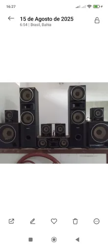 Caixas de som do Sony mutek 7.2