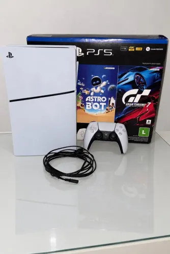 ? PS5 Slim Digital 1TB | Excelente Estado | Pouco Uso | Caixa e Nota Fiscal