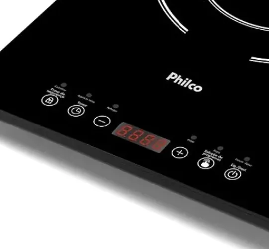 Cooktop de Indução Philco PCT10A Diferentes Níveis de Potência e Temperaturas 220V