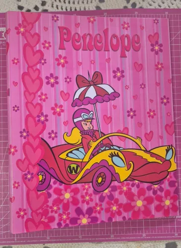 Fichário grafons vintage penelope charmosa cartonado a4