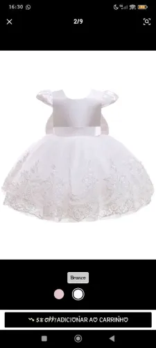 Vestido de Bebê para Festas