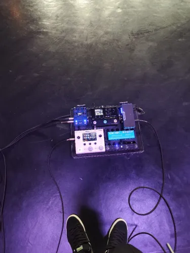 Pedalboarde Ampero + hx stomp