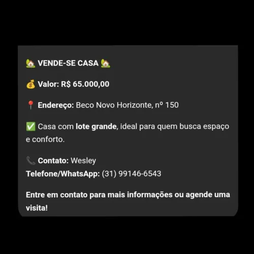 Casa aglomerado da serra