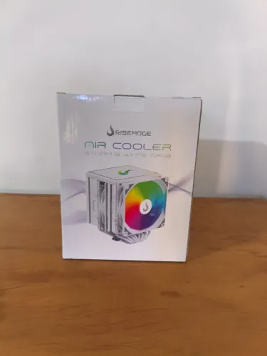 Air Cooler Rise Mode Storm 8 White ARGB 280W 8 Heatpipes Dual Fan 120mm ? Novo