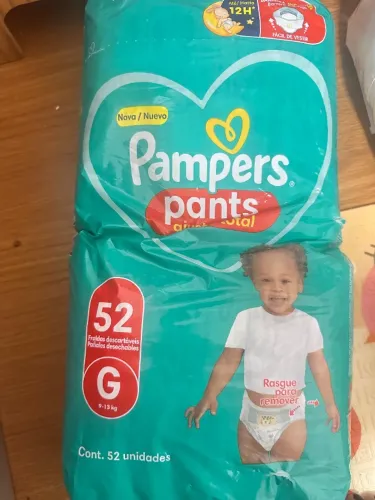 Fralda Pampers pants G 52 unidades 