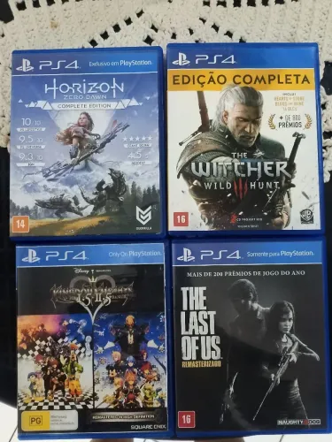 Vendos lote de jogos de PS 4