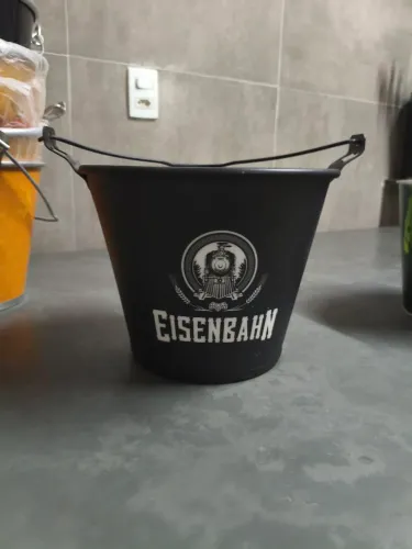 Balde gelo para cerveja preto fosco EISENBAHN original 