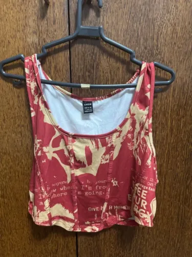 cropped shein estampado m