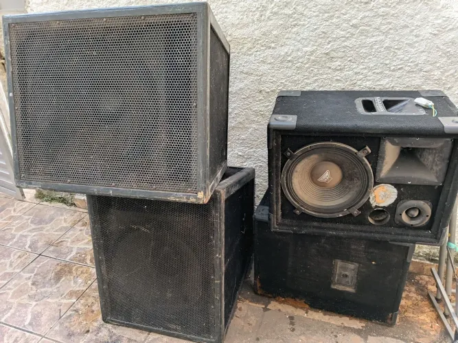 Caixas de som sub passiva 18" + 2 caixas de som