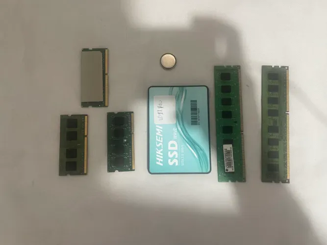 PEÇAS PARA PC GAMER- SSD E MEMÓRIA RAM