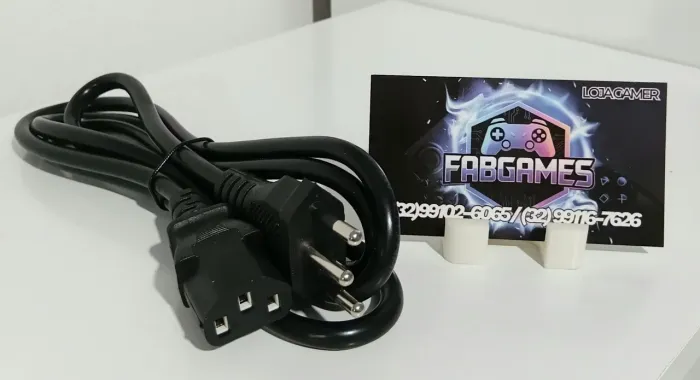 Cabo de força tripolar. Novo. Aqui na LOJA FABGAMES