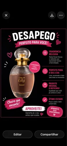 Perfume oboticario